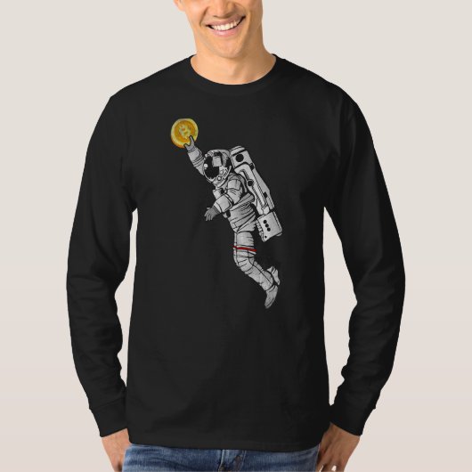 T-shirt Astronaut Space B Bitcoin Crypto 1 (Devant)
