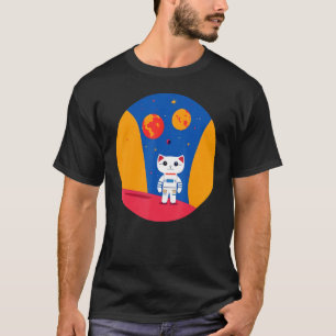 T-shirt Astronaut Space Cat Exploration des planètes Scien