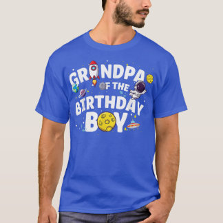T-shirt Astronaut Space Theme Party Grand-père De La Birth