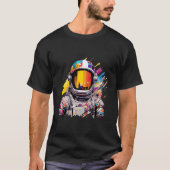 T-shirt Astronaut Spaceman World Adventure Discovery (Devant)