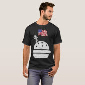T-shirt Astronaut Sur Burger (Devant entier)