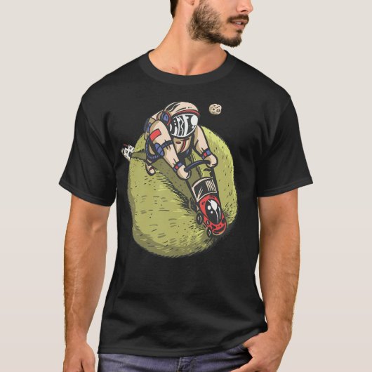 T-shirt Astronaut Sur La Lune (Devant)