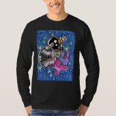 T-shirt Astronaut Trex Space Dabbing Paint (Devant)