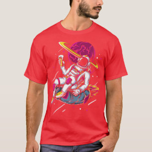 T-shirt Astronaut Tube Intérieur Boire Lounge Espace Extér