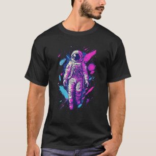T-shirt Astronaut Vaporwave esthétique Spaceman Gra