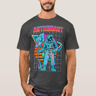 T-shirt Astronaut Vaporwave Retro esthétique 80s