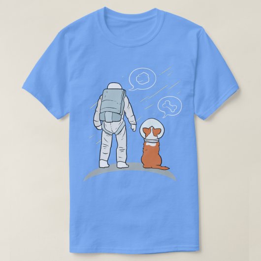 T-shirt Astronaut With Dog (Design devant)