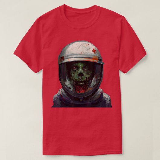 T-shirt Astronaut Zombie Halloween Party Espace morts homm (Design devant)