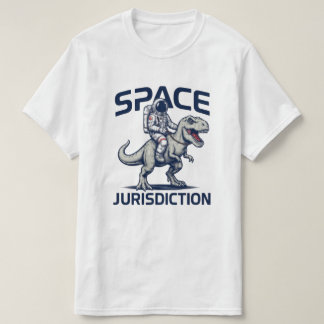 T-Shirt Astronaute à cheval sur un T-Rex Juridicti