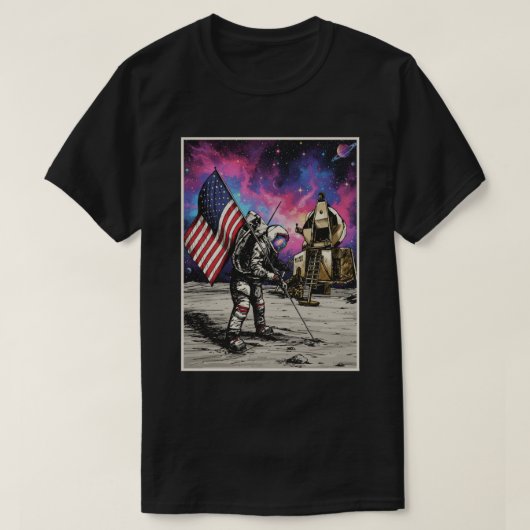 T-shirt Astronaute Américain (Design devant)