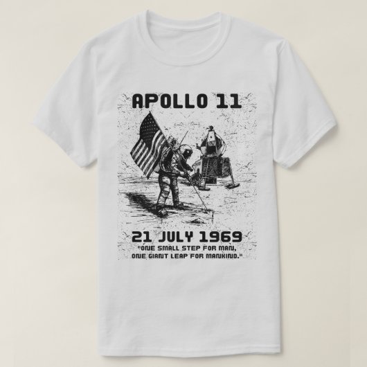 T-shirt Astronaute Apollo 11 (Design devant)