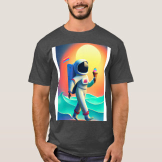 T-shirt Astronaute avec crème glacée 4