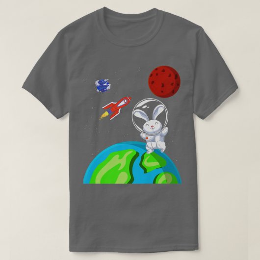 T-shirt Astronaute B de la fusée spatiale de l'Amoureux de (Design devant)
