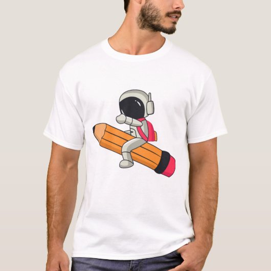 T-shirt astronaute caricaturiste - Amusant (Devant)