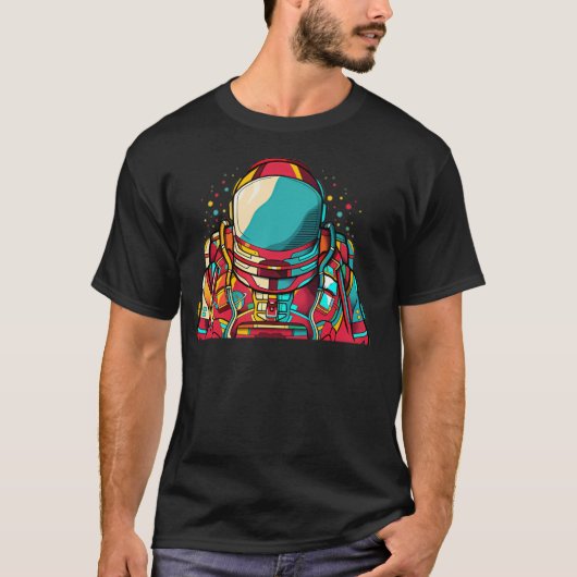 T-shirt Astronaute coloré (Devant)