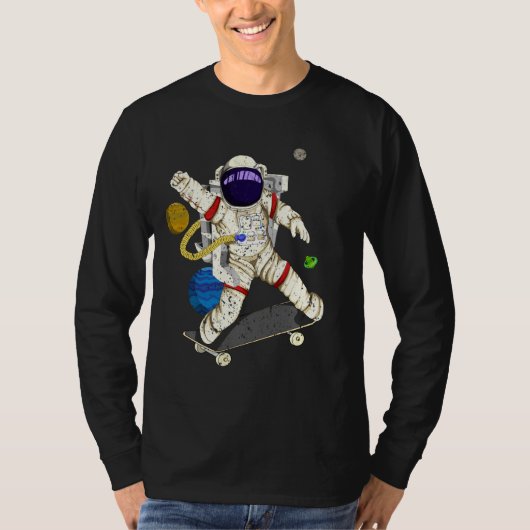 T-shirt Astronaute Cool Planètes spatiales (Devant)