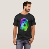 T-shirt Astronaute Corgi Dans L'espace (Devant entier)