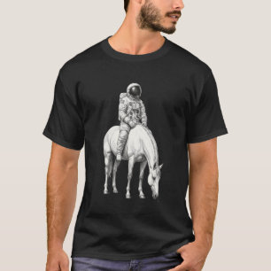 T-shirt Astronaute Cow-boy Cheval Surrealiste Espace Artis