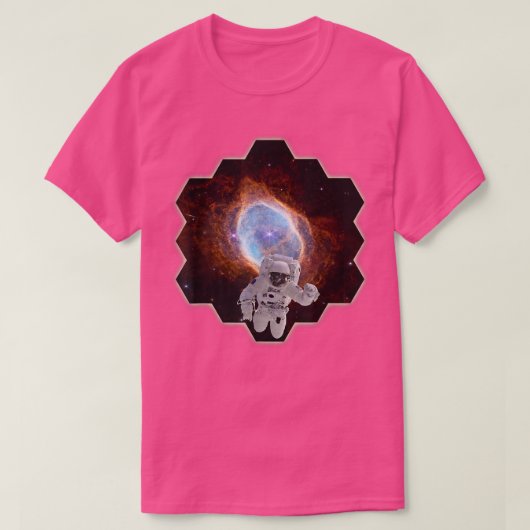 T-shirt Astronaute dans le Ring Sud Nebula Webb Space Tele (Design devant)