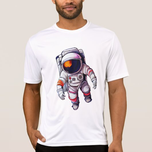 T-shirt astronaute dans l'espace (Devant)