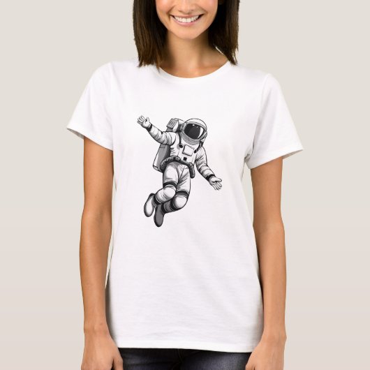 T-shirt Astronaute dans l'espace (Devant)