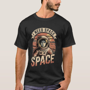 T-shirt Astronaute dans l'espace vintage planète Mars Occu
