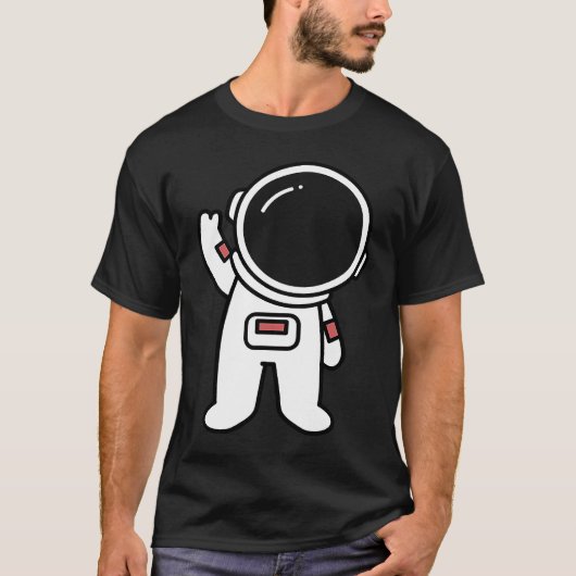 T-shirt Astronaute d'art dans l'espace Costume spatial art (Devant)