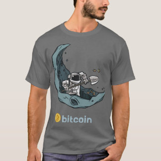 T-shirt Astronaute de Bitcoin Mining HODL BTC Cryptomonnai