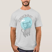 T-shirt astronaute de chat (Devant)