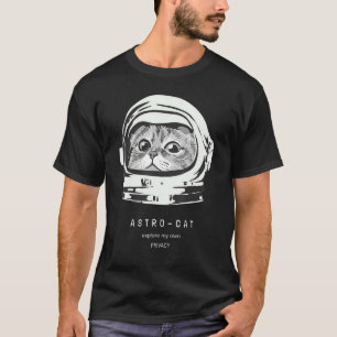 T-shirt Astronaute de chat spatial Chat Astro de voyage co