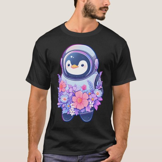 T-shirt Astronaute de Cute Penguin (Devant)