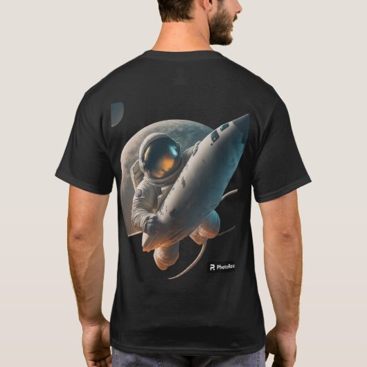 T-Shirt 🚀, Astronaute de fusée | Explorez l'unive (Dos)
