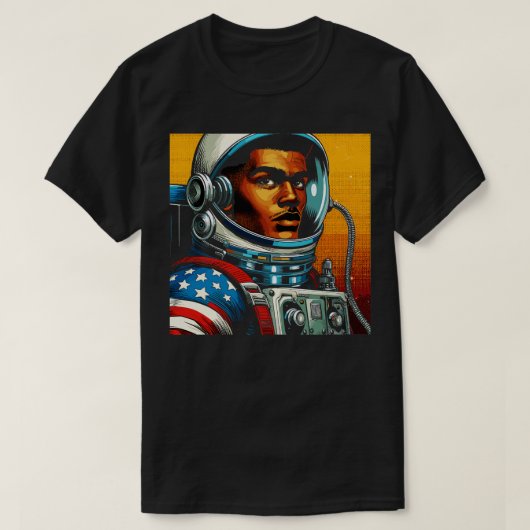 T-shirt Astronaute de la bande dessinée en style Art (Design devant)