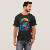 T-shirt Astronaute de l'espace Chat Hommes Femmes Chat spa (Devant entier)