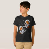 T-shirt Astronaute de l'espace de Red Panda Bear (Devant entier)