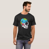 T-shirt Astronaute de l'espace extra-atmosphérique Pla d'a (Devant entier)