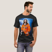 T-shirt Astronaute de l'espace Jésus Athéiste Science (Devant entier)