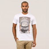 T-shirt Astronaute de Mars vintage (Devant entier)