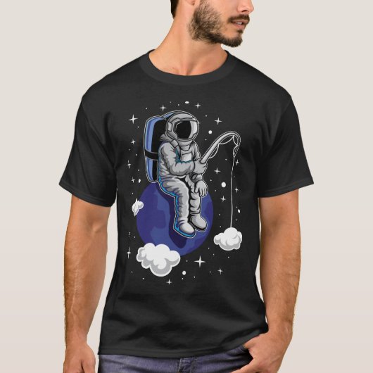 T-shirt Astronaute de pêche (Devant)