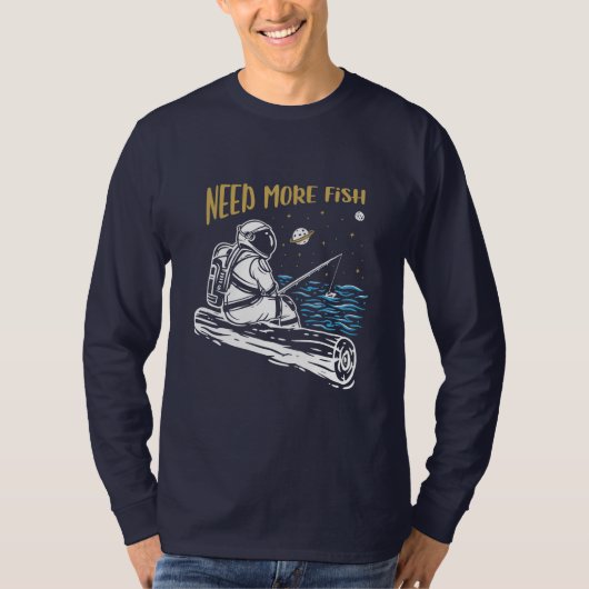 T-shirt Astronaute de pêche (Devant)