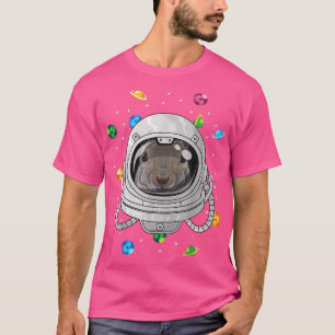 T-shirt Astronaute d'écureuils Animal Profond Dans L'Espac