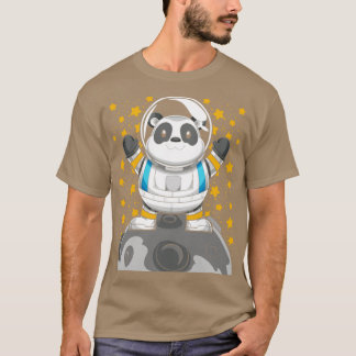 T-shirt Astronaute des sciences spatiales Panda