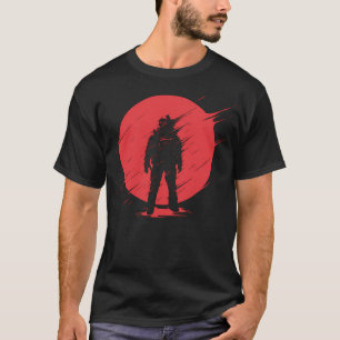 T-shirt Astronaute Devant Le Soleil