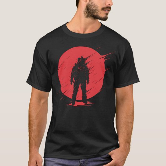 T-shirt Astronaute Devant Le Soleil (Devant)
