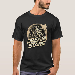 T-shirt Astronaute "Dream Beyond Stars" Vaporwav