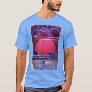 T-shirt Astronaute du coucher du soleil de la Galerie Vapo