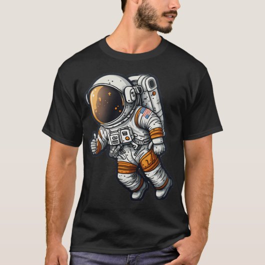 T-shirt Astronaute du dessin (Devant)