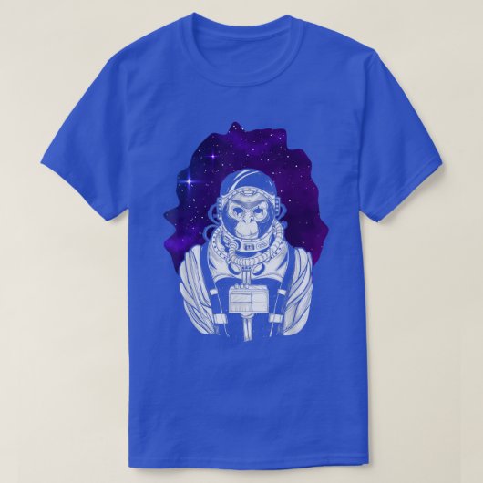 T-shirt Astronaute du singe de l'espace Chimpanzé (Design devant)