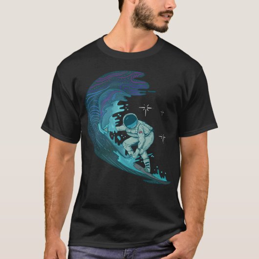 T-shirt Astronaute du surf spatial (Devant)