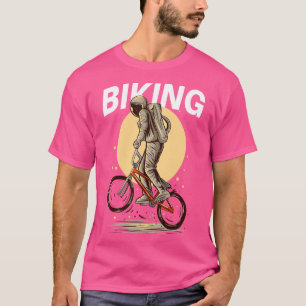 T-shirt Astronaute du vélo spatial Père Noël Cruz Retro